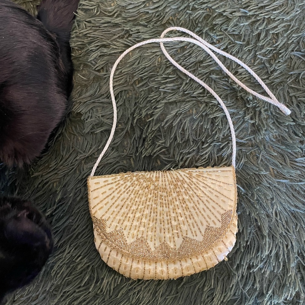 Kuang Huei • Elegant Beaded Gold Women's Bag